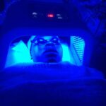 Home lying down face treatment